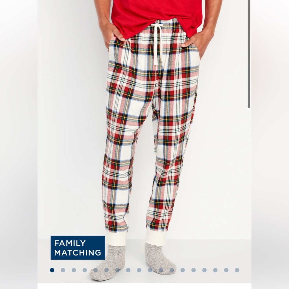 Old Navy Joggers Stewart cotton flannel jogger PJs Match the Fam! M